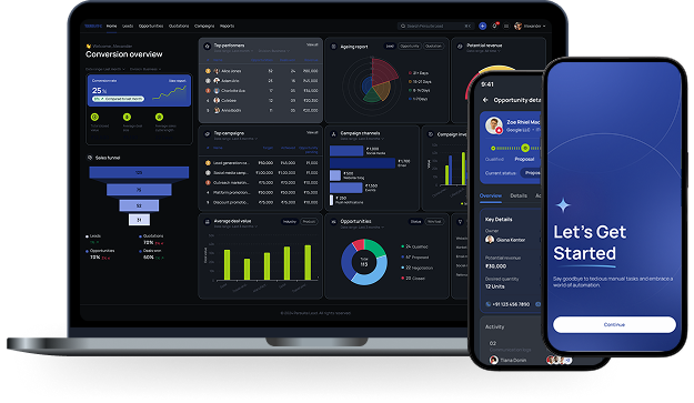 Best CRM Software in Kerala - Persuite Plus Dashboard